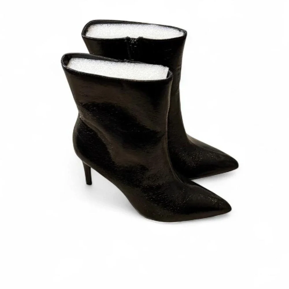 MIA Faux Leather Pointed‎ Toe Stilletto Ankle Boots